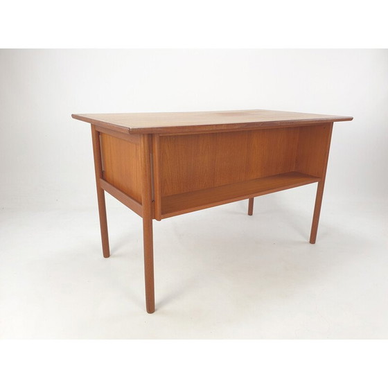 Image 1 of Danish vintage teak desk by Gunnar Nielsen Tibergaard, 1960s