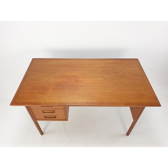 Image 1 of Danish vintage teak desk by Gunnar Nielsen Tibergaard, 1960s