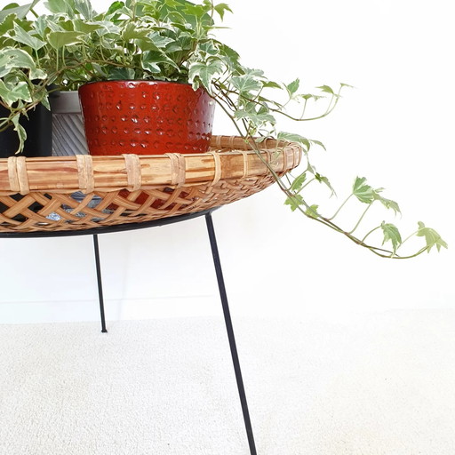 Artimeta Rattan Reading Basket / Side Table