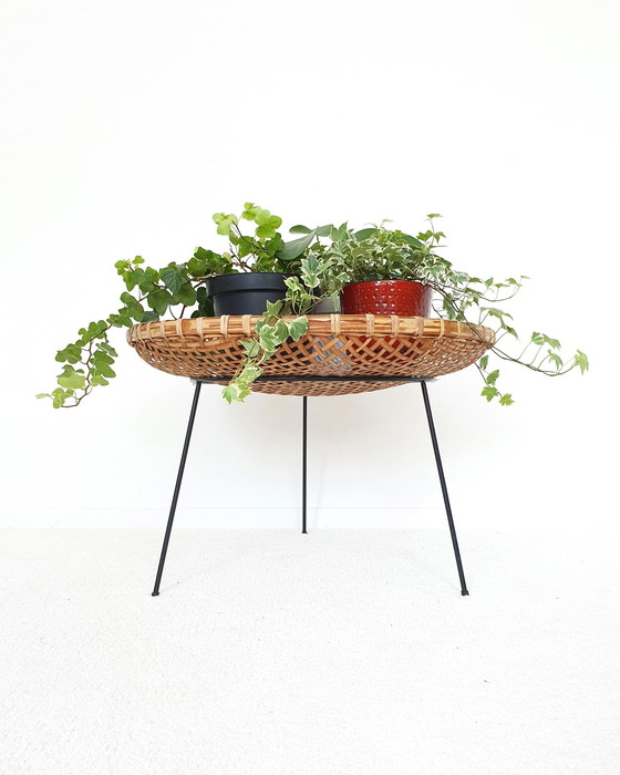 Image 1 of Artimeta Rattan Reading Basket / Side Table