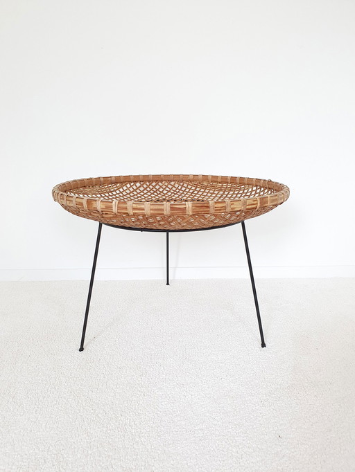 Artimeta Rattan Reading Basket / Side Table