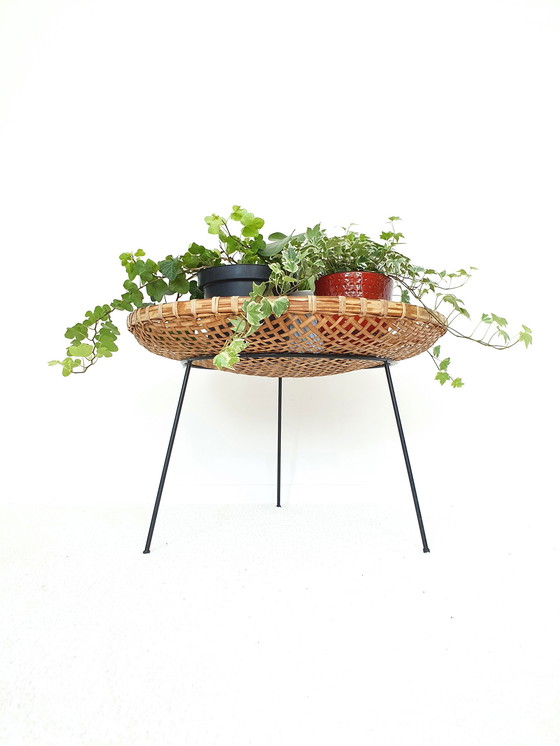 Image 1 of Artimeta Rattan Reading Basket / Side Table