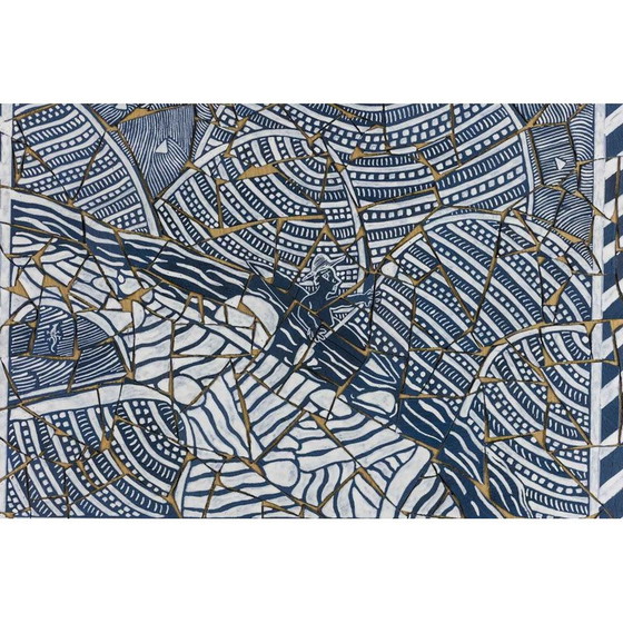 Image 1 of Vintage acrylic on vinyl by Guillaume Siméon