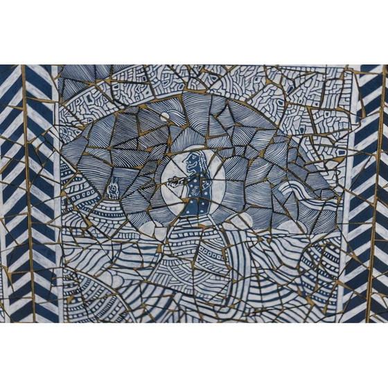 Image 1 of Vintage acrylic on vinyl by Guillaume Siméon