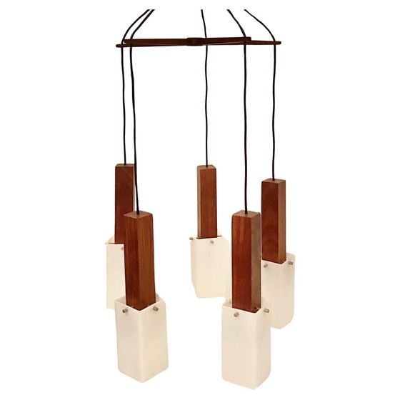 Image 1 of 1X Harvey Guzzini Rosewood Chandelier