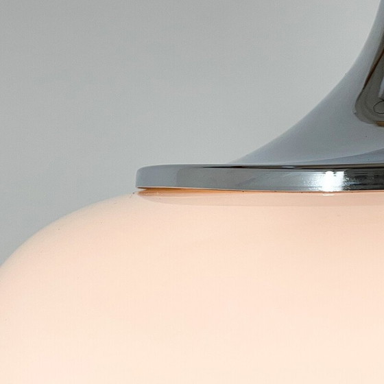 Image 1 of Mid century white pendant lamp by Harvey Guzzini for Meblo, Italy 1970s
