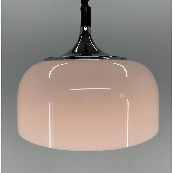Image 1 of Mid century white pendant lamp by Harvey Guzzini for Meblo, Italy 1970s