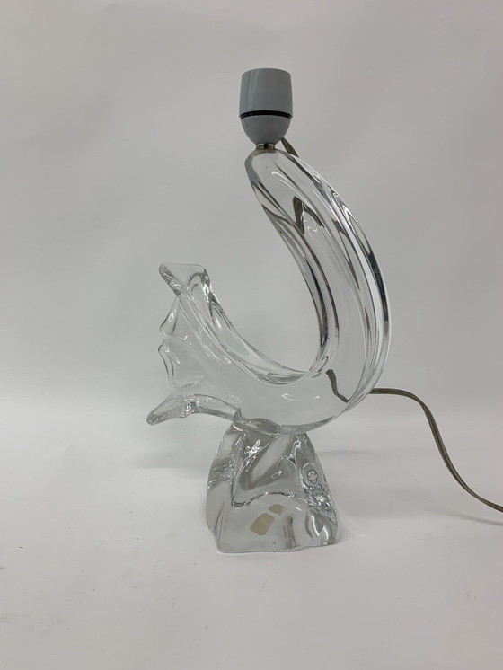 Image 1 of 2x Daum Table Lamps Crystal - 1950s, France