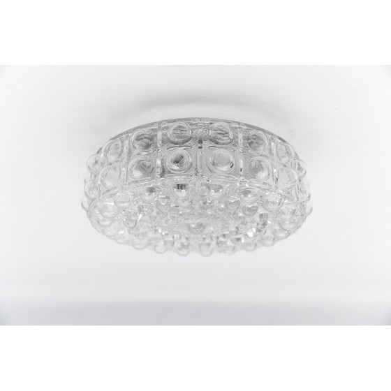 Image 1 of Vintage clear glass ceiling lamp by Helena Tynell, Germany 1960