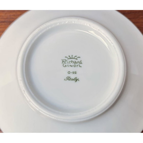 Image 1 of Set di 4 tazzine da caffè espresso vintage con piattini, motivo blu di Richard Ginori, Italia