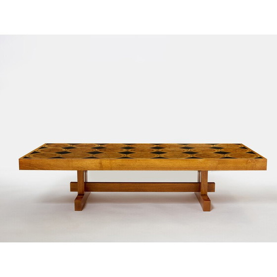 Image 1 of Vintage solid oak coffee table, 1960