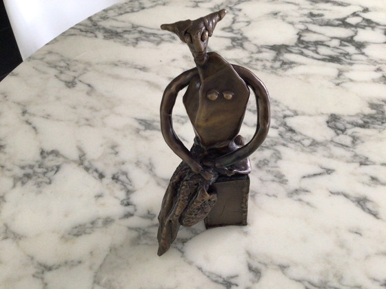 Image 1 of Figurine abstraite en bronze