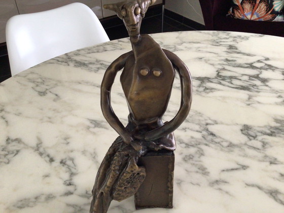 Image 1 of Figurine abstraite en bronze