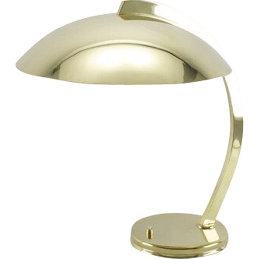 Vintage brass desk lamp for Hillebrand, 1930-1940