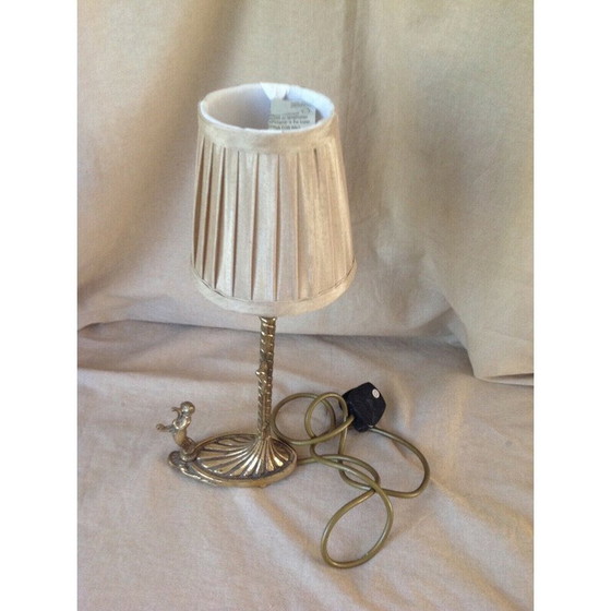 Image 1 of Lampada Art Déco vintage in ottone con cherubino, anni '40
