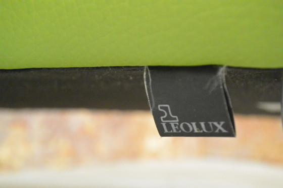 Image 1 of 2 fauteuils Leolux Antonia design en cuir vert