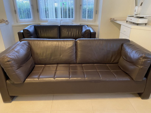 2x Three-seat sofas Depoorter