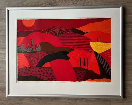 Screenprint Ronald Boonacker Framed