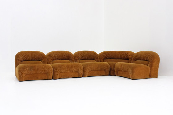 Image 1 of Vintage Italian Modular Elements Sofa 1970s