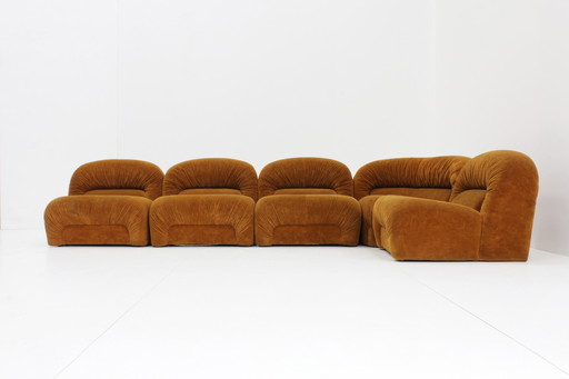 Vintage Italian Modular Elements Sofa 1970s