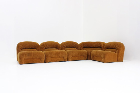 Image 1 of Vintage Italian Modular Elements Sofa 1970s