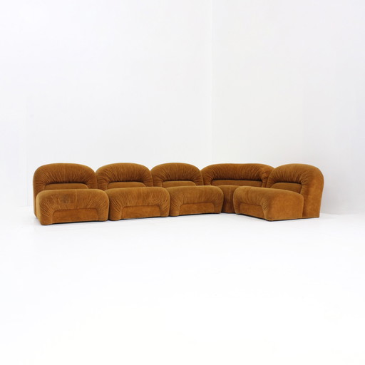 Vintage Italian Modular Elements Sofa 1970s