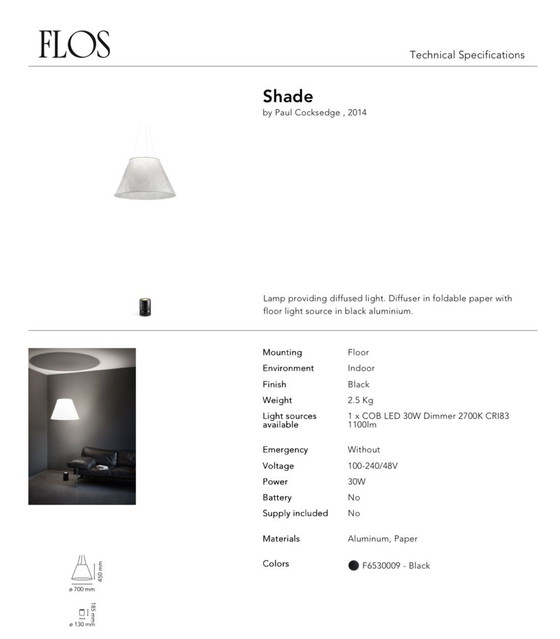 Image 1 of Flos Shade Floor