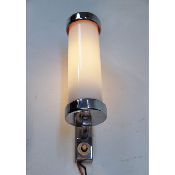 Lampada da parete vintage cromata Bauhaus o funzionalista, Cecoslovacchia 1930 – Applique (photo 5 of 9)