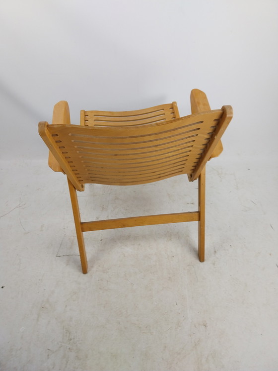 Image 1 of 3 X Chaise pliante par Nico Kralj 1960's pour Stol Kamnik