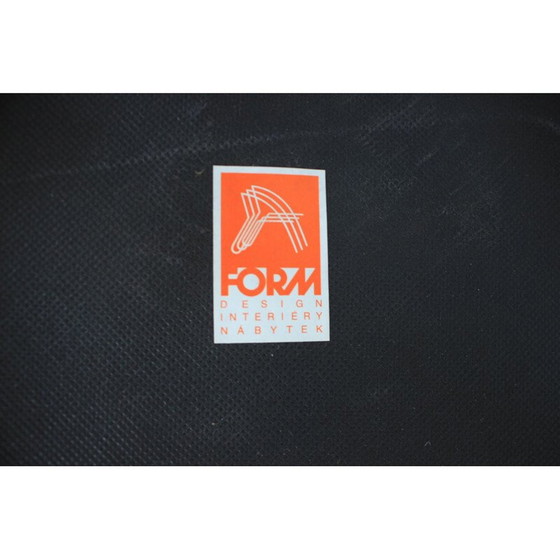 Image 1 of Coppia di poltrone vintage in legno nero di Form, Cecoslovacchia 1980