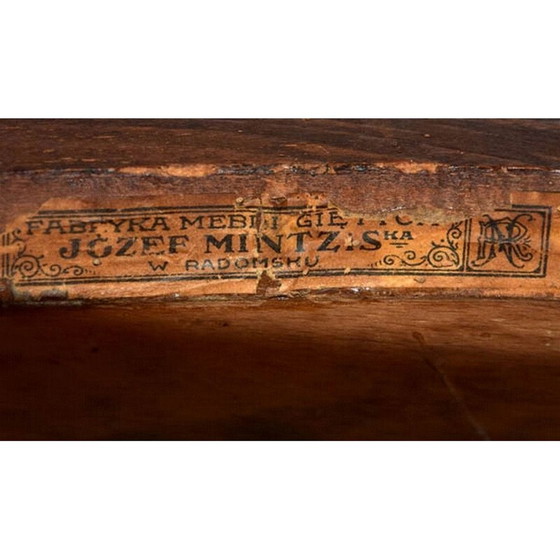 Image 1 of Set of 4 vintage Dining Chairs by Jozef Mintzis, Poland, 1920s