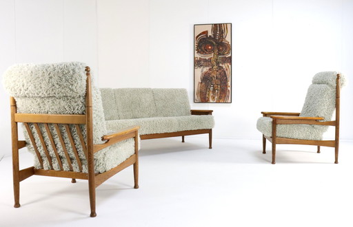 Unique Flubby Sofa + 2 Armchairs 'Sliedrecht' Vintage