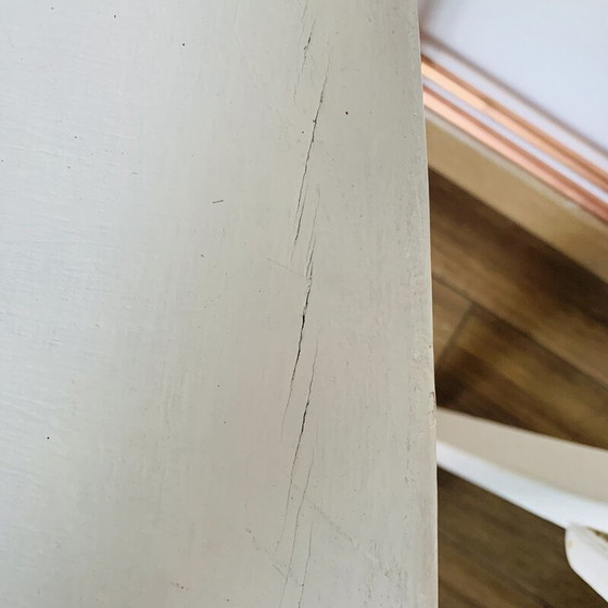 Image 1 of Set di 4 sedie Baumann bianche vintage in faggio, 1960