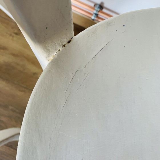 Image 1 of Set di 4 sedie Baumann bianche vintage in faggio, 1960