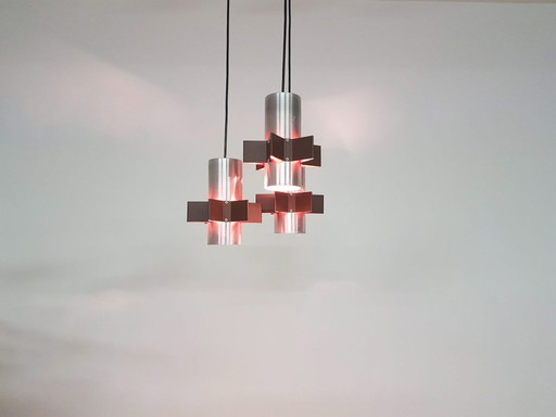 Lampe suspendue en forme d'étoile en aluminium,