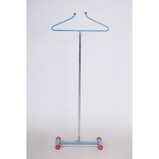Vintage steel coat rack, Czechoslovakia 1930