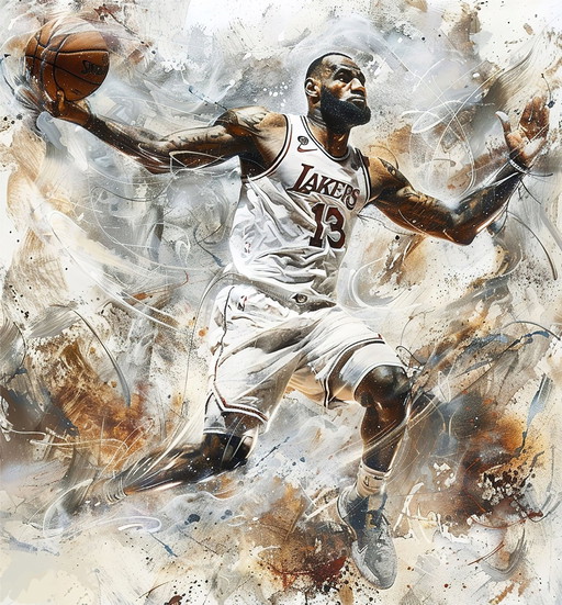 Artistic Painting - Alberto Ricardo - Lebron James