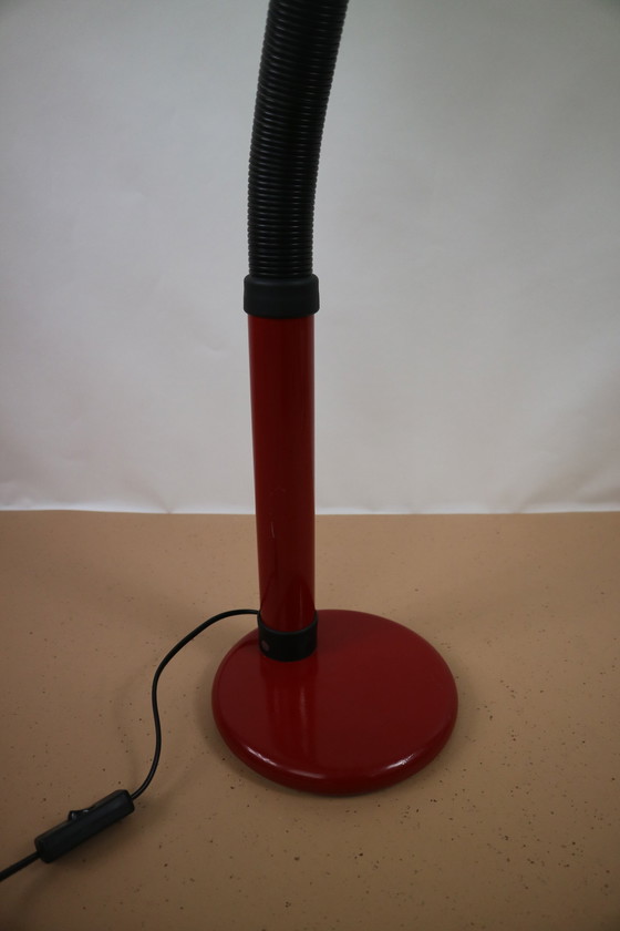 Image 1 of Lampada da tavolo rossa vintage