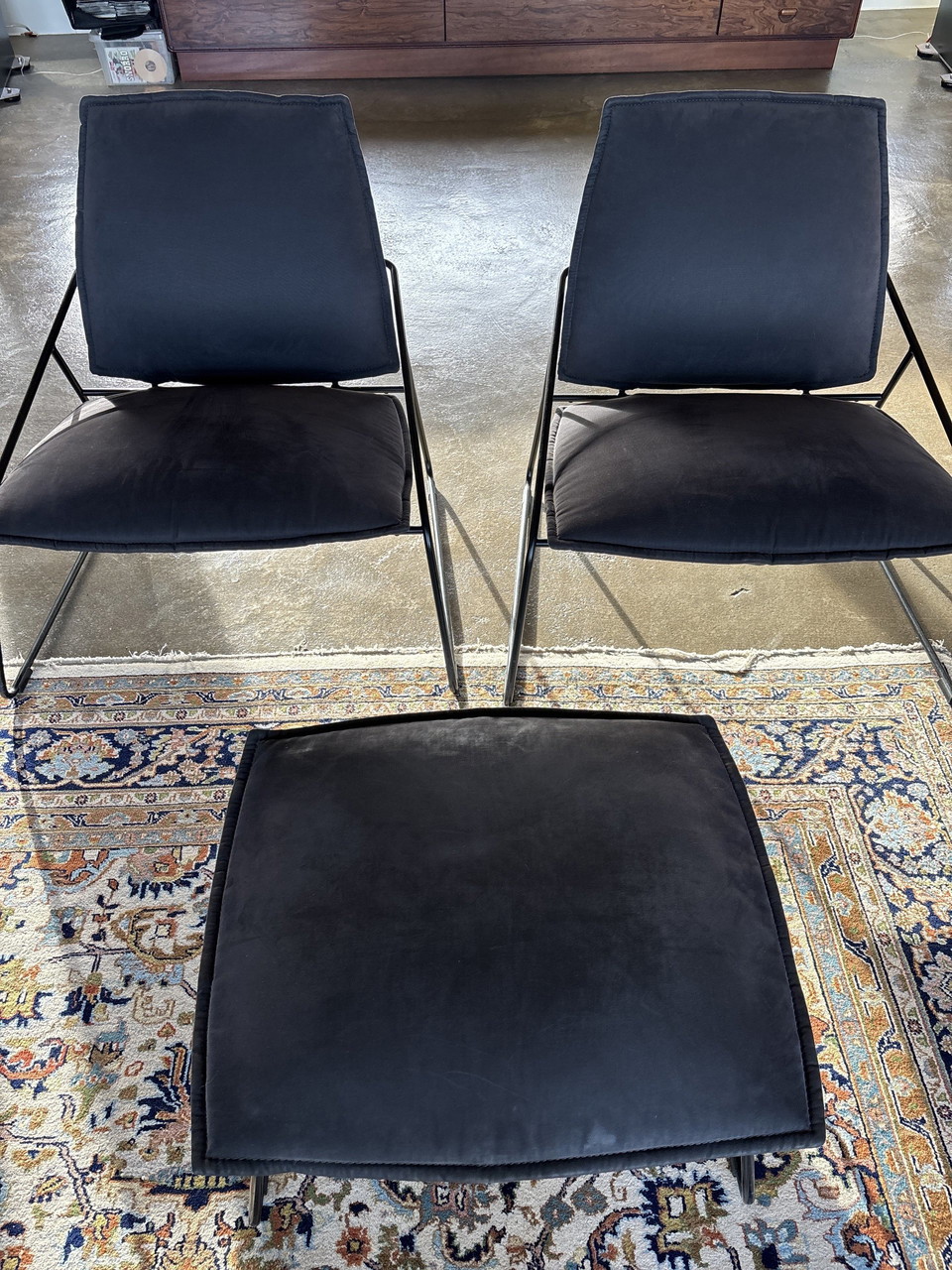 IKEA VILLSTAD チェア　希少　廃盤品 廃盤】IKEA イケア VILLSTAD チェア シングルソファ 限定品 1人掛け 黒