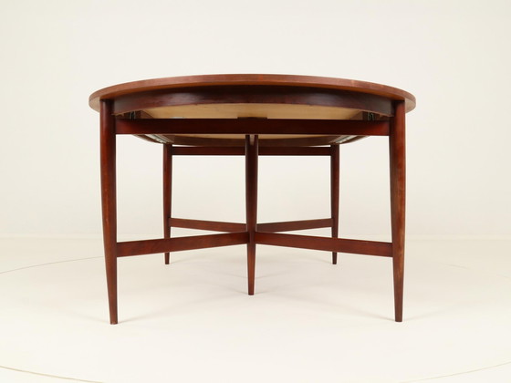 Image 1 of Extendable Oval Dining Table By Oswald Vermaercke For V Form, Belgium, 1960S