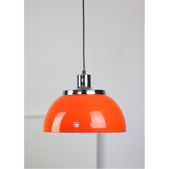 Image 1 of Pair of vintage Faro pendant lamps by Luigi Massoni from Guzzini, 1960s