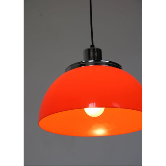 Image 1 of Pair of vintage Faro pendant lamps by Luigi Massoni from Guzzini, 1960s