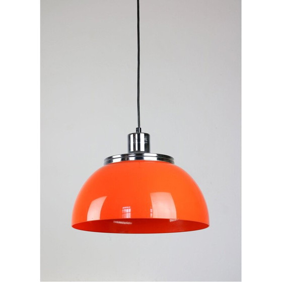 Image 1 of Pair of vintage Faro pendant lamps by Luigi Massoni from Guzzini, 1960s