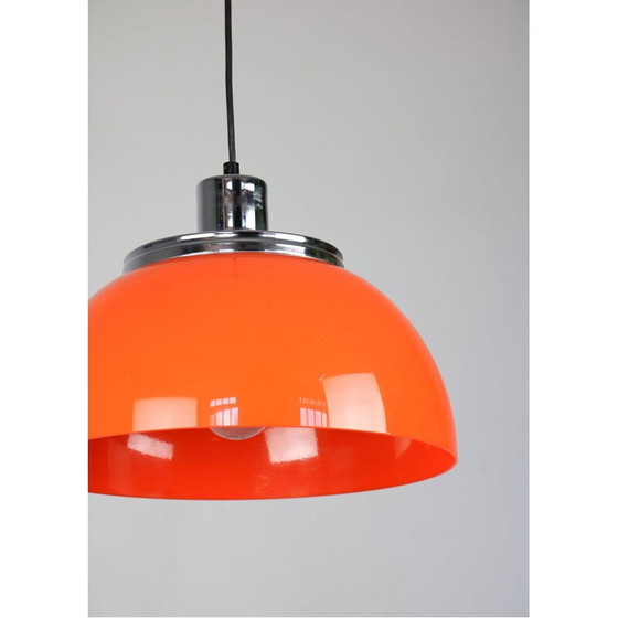 Image 1 of Pair of vintage Faro pendant lamps by Luigi Massoni from Guzzini, 1960s