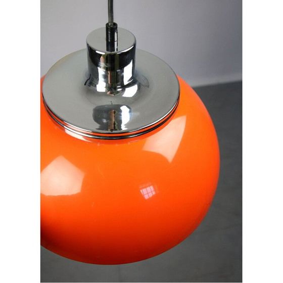 Image 1 of Pair of vintage Faro pendant lamps by Luigi Massoni from Guzzini, 1960s