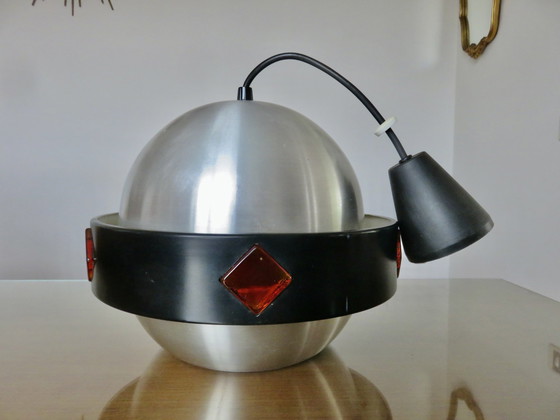 Image 1 of Space Age "Saturn" hanging lamp 1970