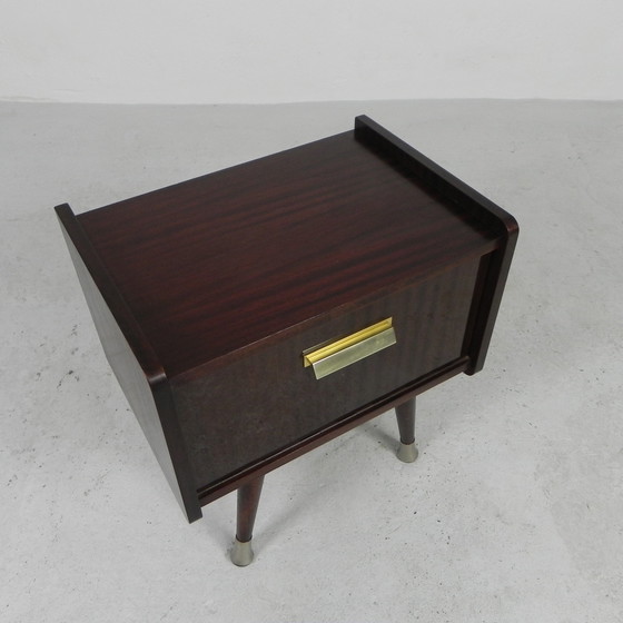 Image 1 of Bedside table with tapered legs, 1960s