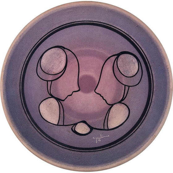 Image 1 of Piatto decorativo vintage di Roberto Gagliano