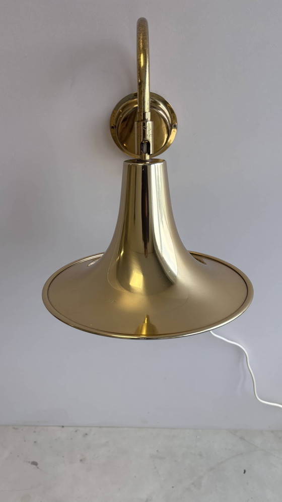 Image 1 of Lampada da parete vintage in ottone Börje Claes