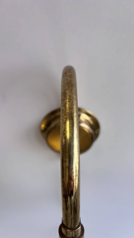 Image 1 of Lampada da parete vintage in ottone Börje Claes